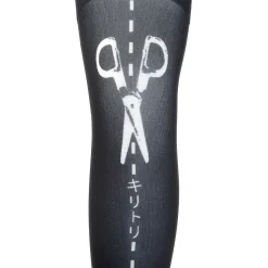 Zettairyoiki Cut Along the Line Knee-High Tights (Black)