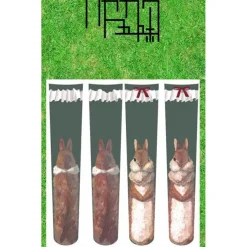 Zettairyoiki Double Rabbit Knee-High Tights (Green)