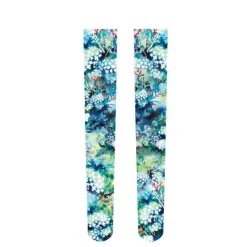 Zettairyoiki Flowers Blooming Underwater Thigh-High Tights