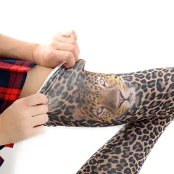 Zettairyoiki Leopard Thigh-High Tights