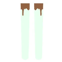 Zettairyoiki Mint Chocolate Thigh-High Tights
