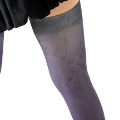 Zettairyoiki Patched-Up Thigh-High Tights