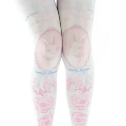 Zettairyoiki Sakura Bunny Blue Thigh-High Tights